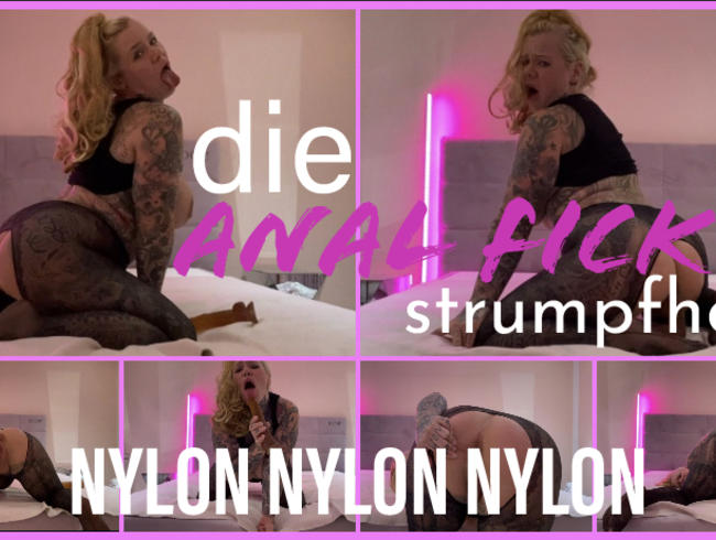 die ANAL FICK FICK Nylon Strumpfhose